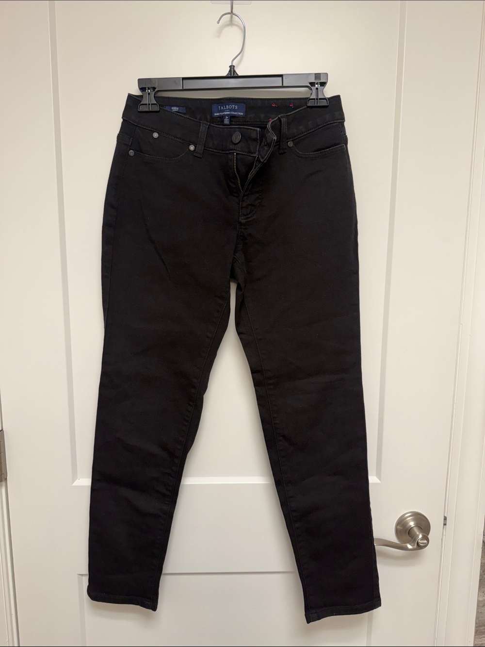 Talbots Black Slim Straight Jeans